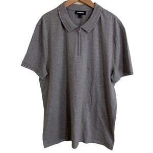 Express Tipped Zipper Polo